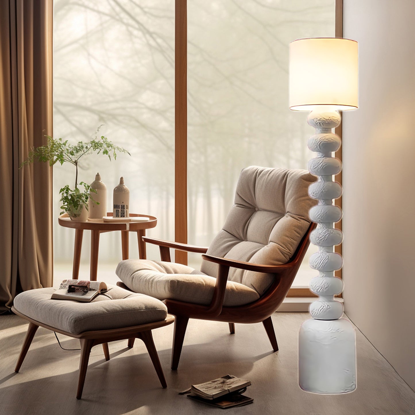 Leona Contemporary Metal Floor Lamp