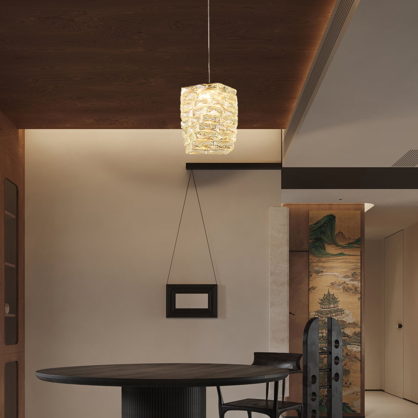 Leuchten Crystal Classic Steel Pendant Lamp