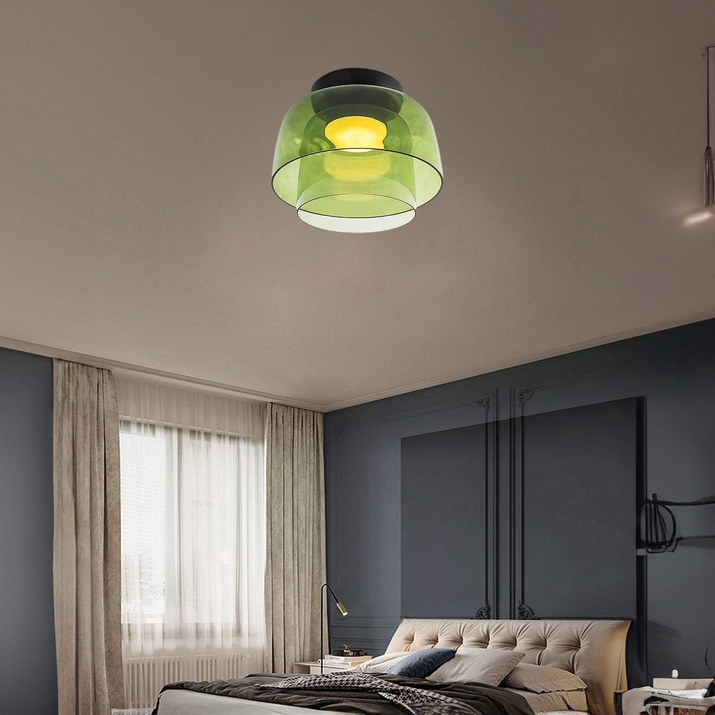 Levels Eclectic Crystal Ceiling Light