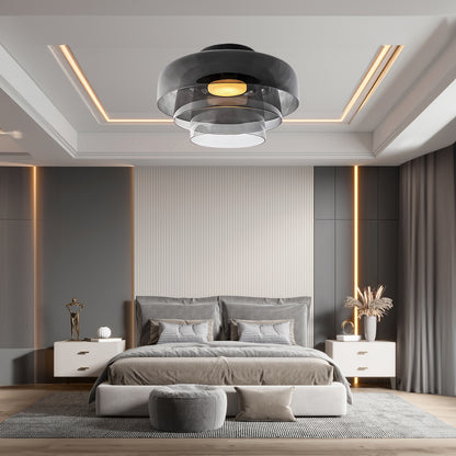 Levels Eclectic Crystal Ceiling Light