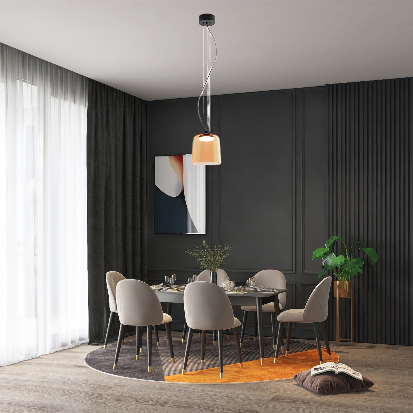 Levels Eclectic Crystal Pendant Light