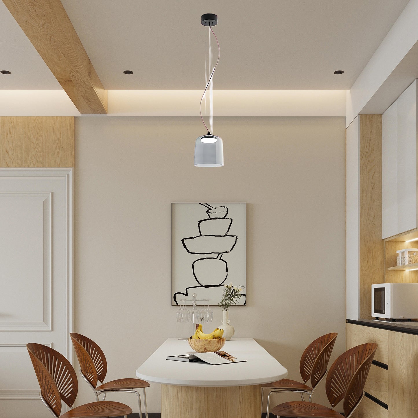 Levels Eclectic Crystal Pendant Light