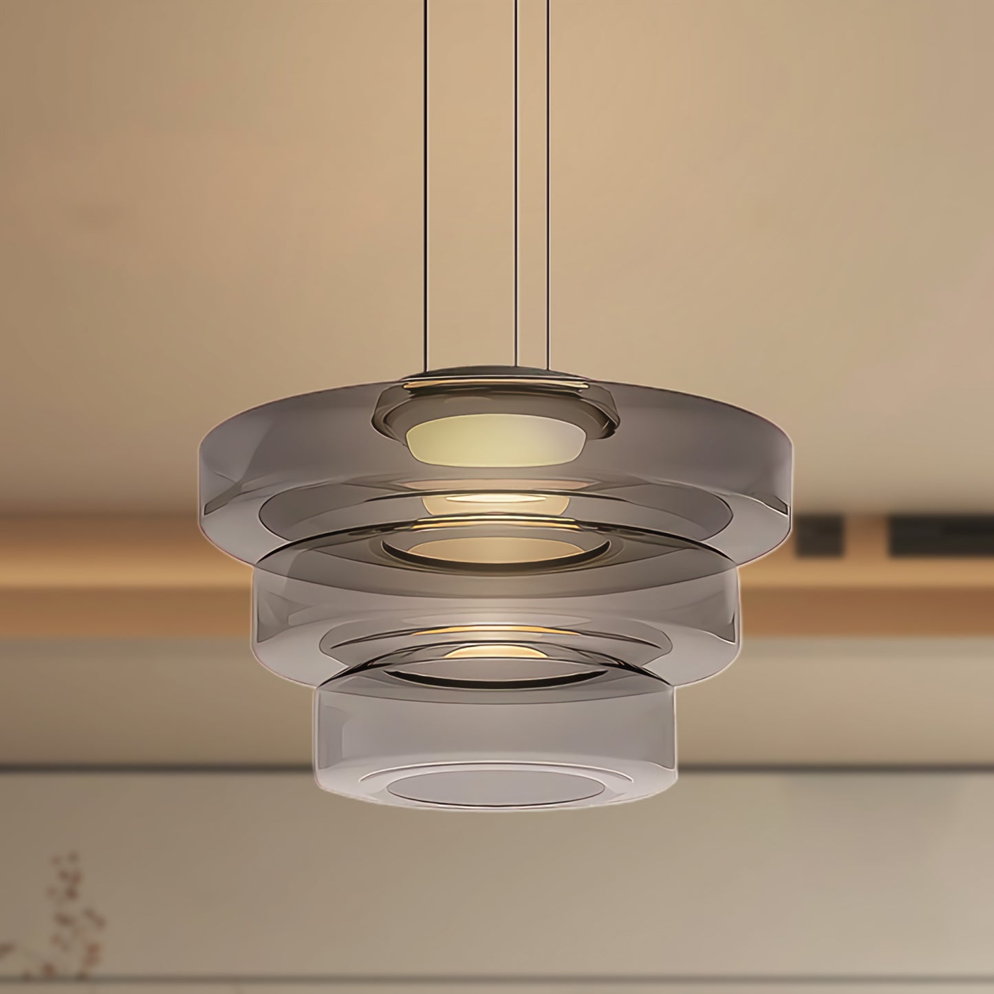 Levels Series Eclectic Crystal Pendant Light