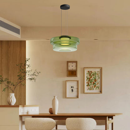 Levels Series Eclectic Crystal Pendant Light