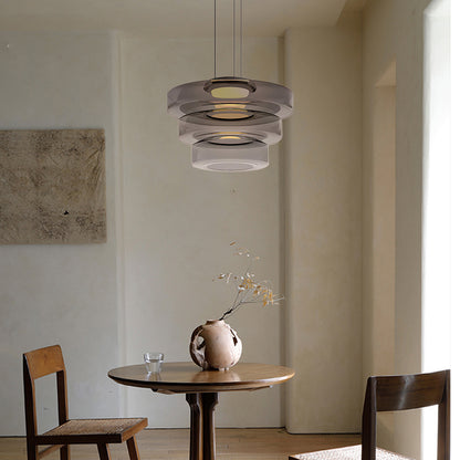 Levels Series Eclectic Crystal Pendant Light