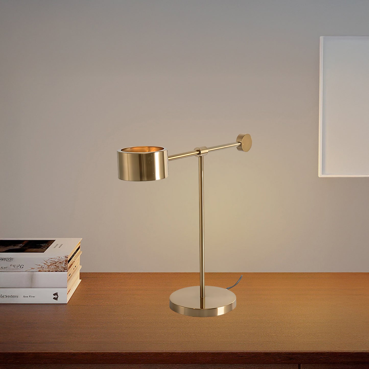 Lever Office Eclectic Metal Table Light