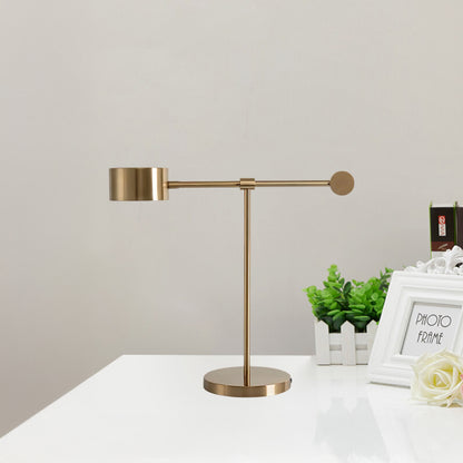 Lever Office Eclectic Metal Table Light