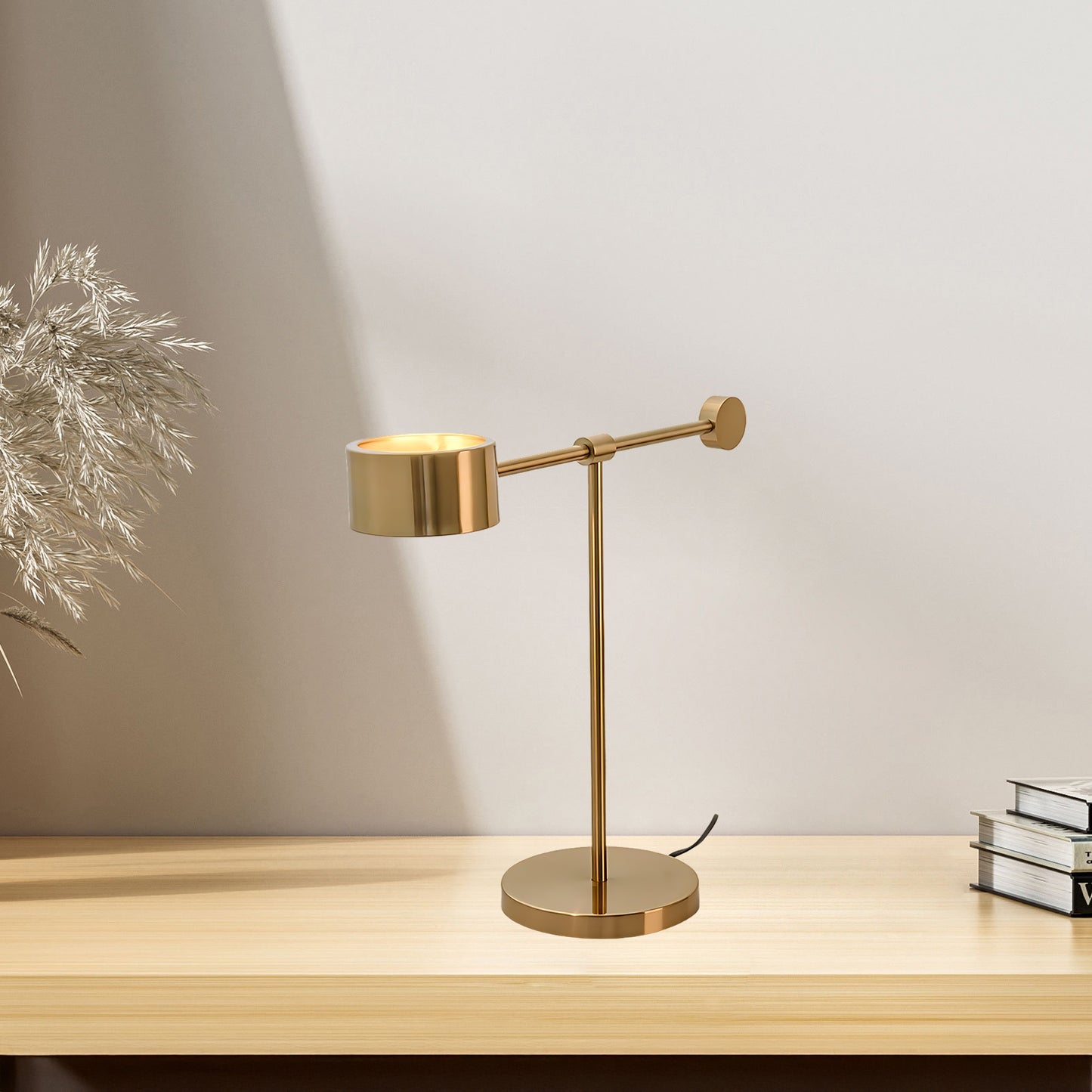 Lever Office Eclectic Metal Table Light