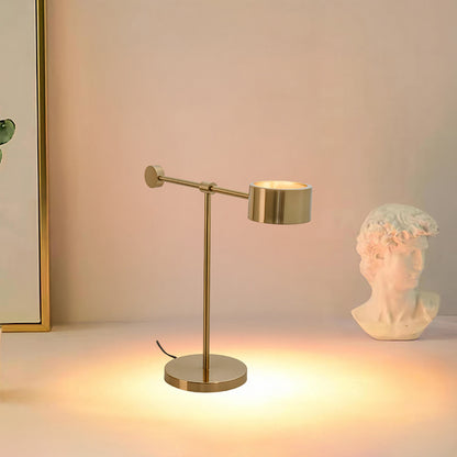 Lever Office Eclectic Metal Table Light