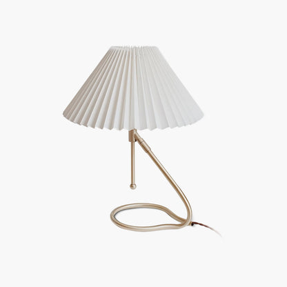 Levitate Pleated Minimalist Metal Table Lamp