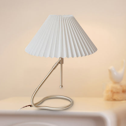 Levitate Pleated Minimalist Metal Table Lamp