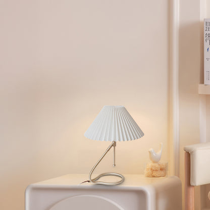 Levitate Pleated Minimalist Metal Table Lamp