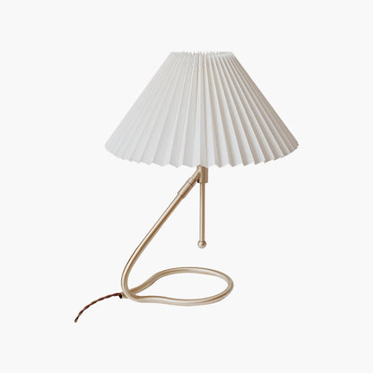 Levitate Pleated Minimalist Metal Table Lamp