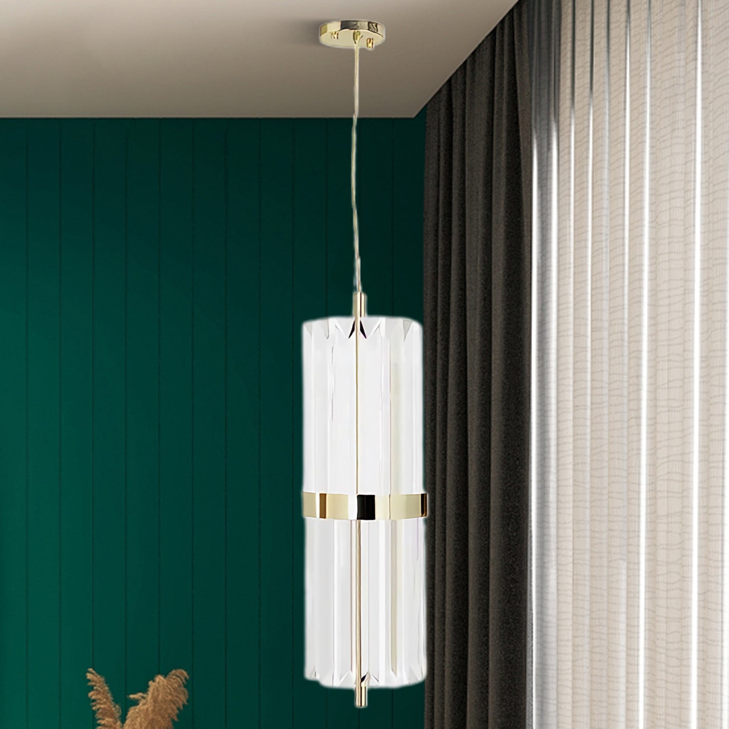 Liberty Small Modern Crystal Pendant Lamp