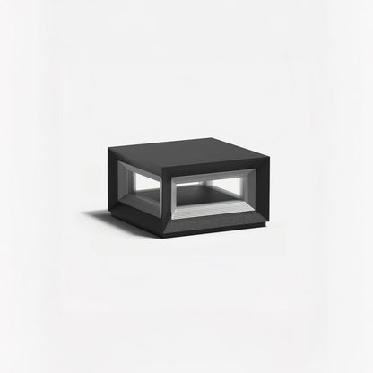 Light Cube Eclectic Metal Outdoor Post Light