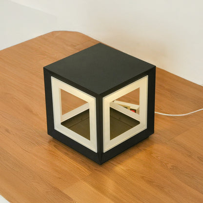 Light Cube Eclectic Metal Outdoor Post Light