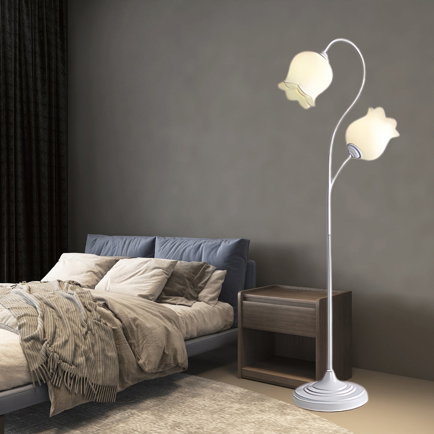 Lilium Vintage Metal Floor Lamp