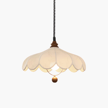 Lily Fabric Contemporary Metal Pendant Lamp