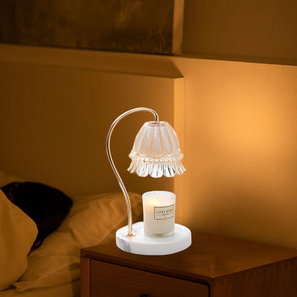 Lily Marble Warmer Traditional Crystal Table Lamp