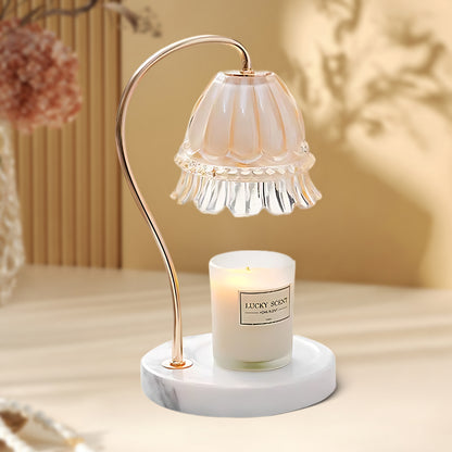 Lily Marble Warmer Traditional Crystal Table Lamp