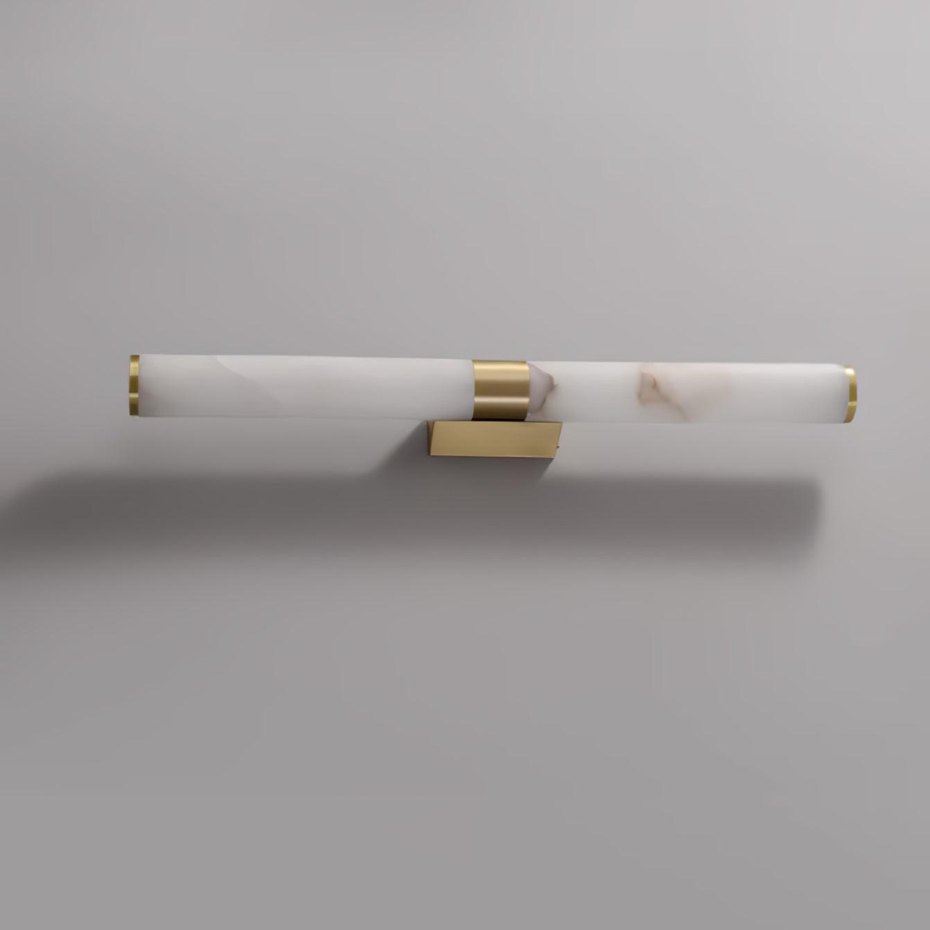 Line Alabaster Contemporary Brass Wall Light