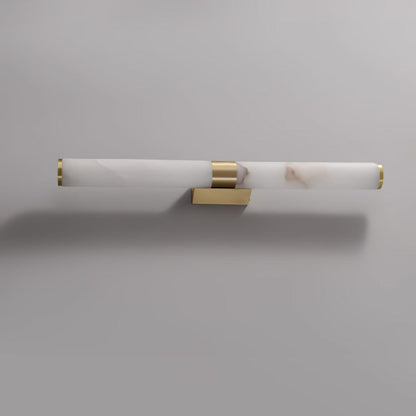 Line Alabaster Contemporary Brass Wall Light