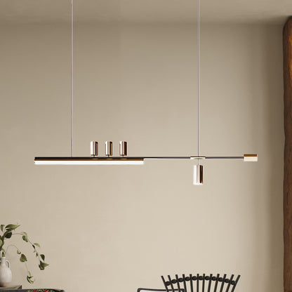 Linear Island Modern Metal Pendant Lamp