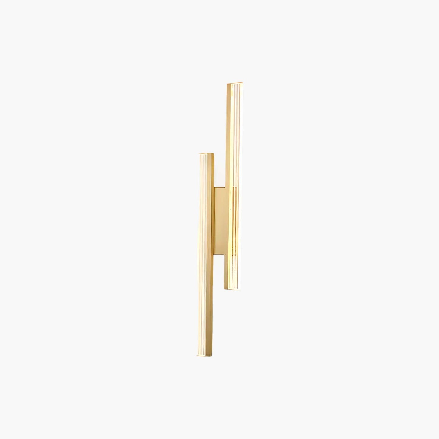 Linear LED Art Deco Brass Wall Lamp