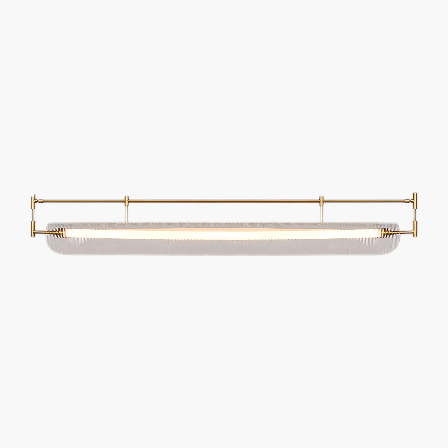 Linear Strip Eclectic Metal Chandelier