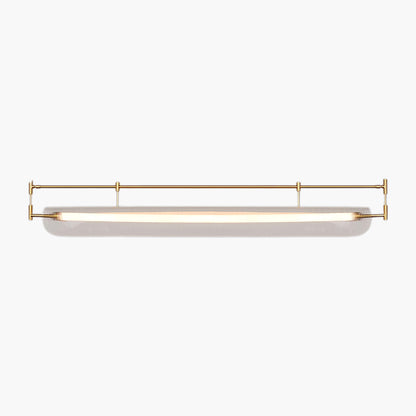 Linear Strip Eclectic Metal Chandelier