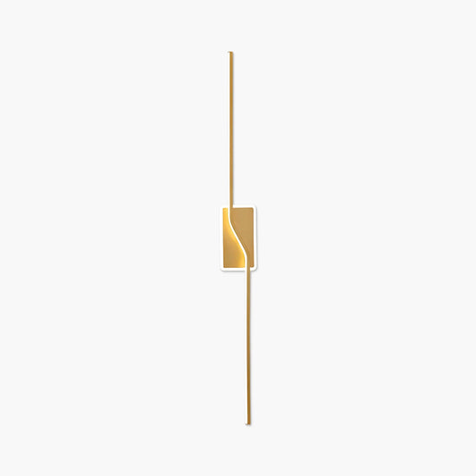 Linear Strip Minimalist Brass Wall Light