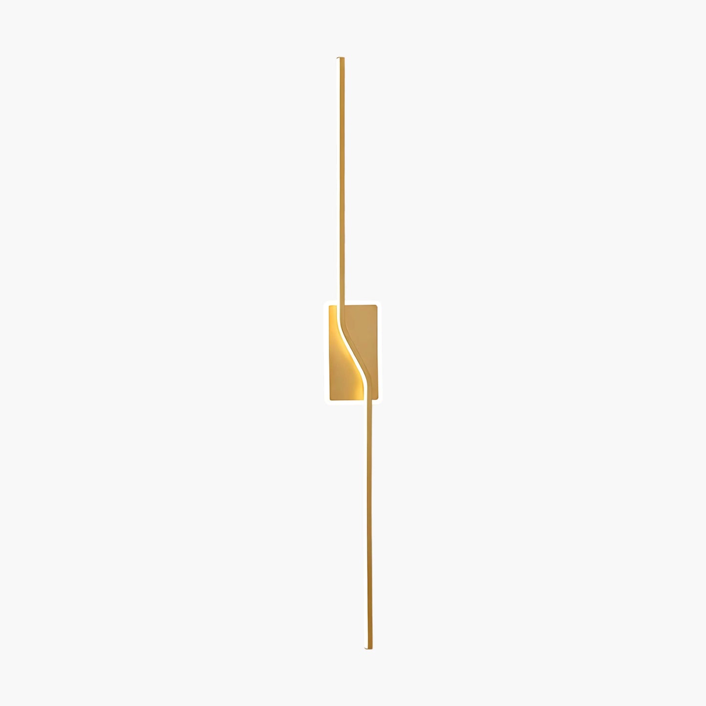 Linear Strip Minimalist Brass Wall Light