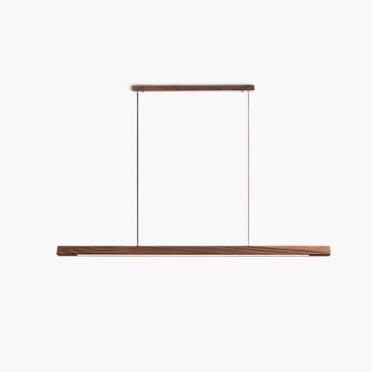 Linear Wooden Modern Metal Pendant Light