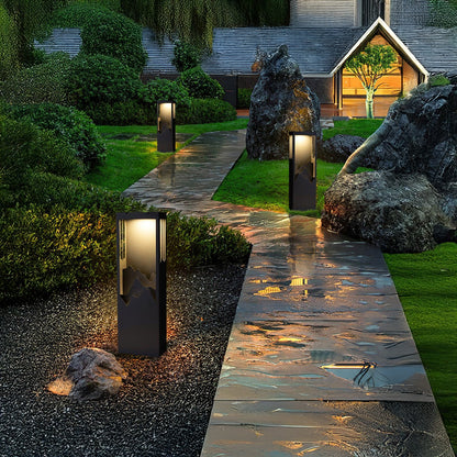 Linkmoon Garden Art Deco Steel Outdoor Light