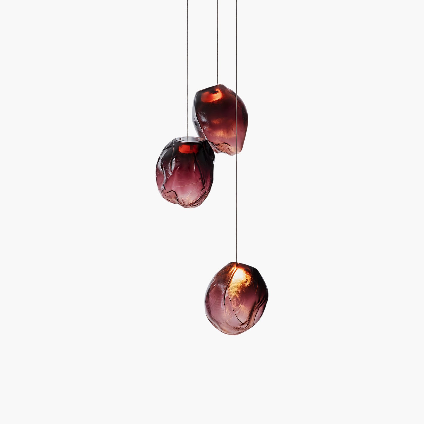 Liquid Eclectic Crystal Stone Pendant Light