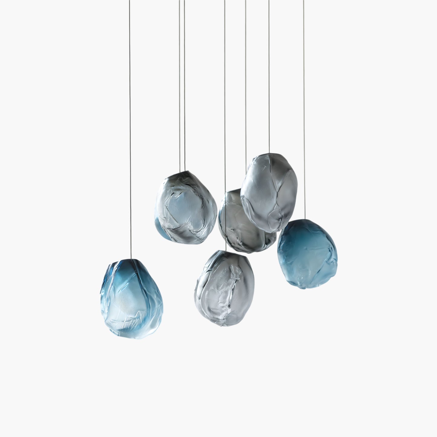 Liquid Eclectic Crystal Stone Pendant Light