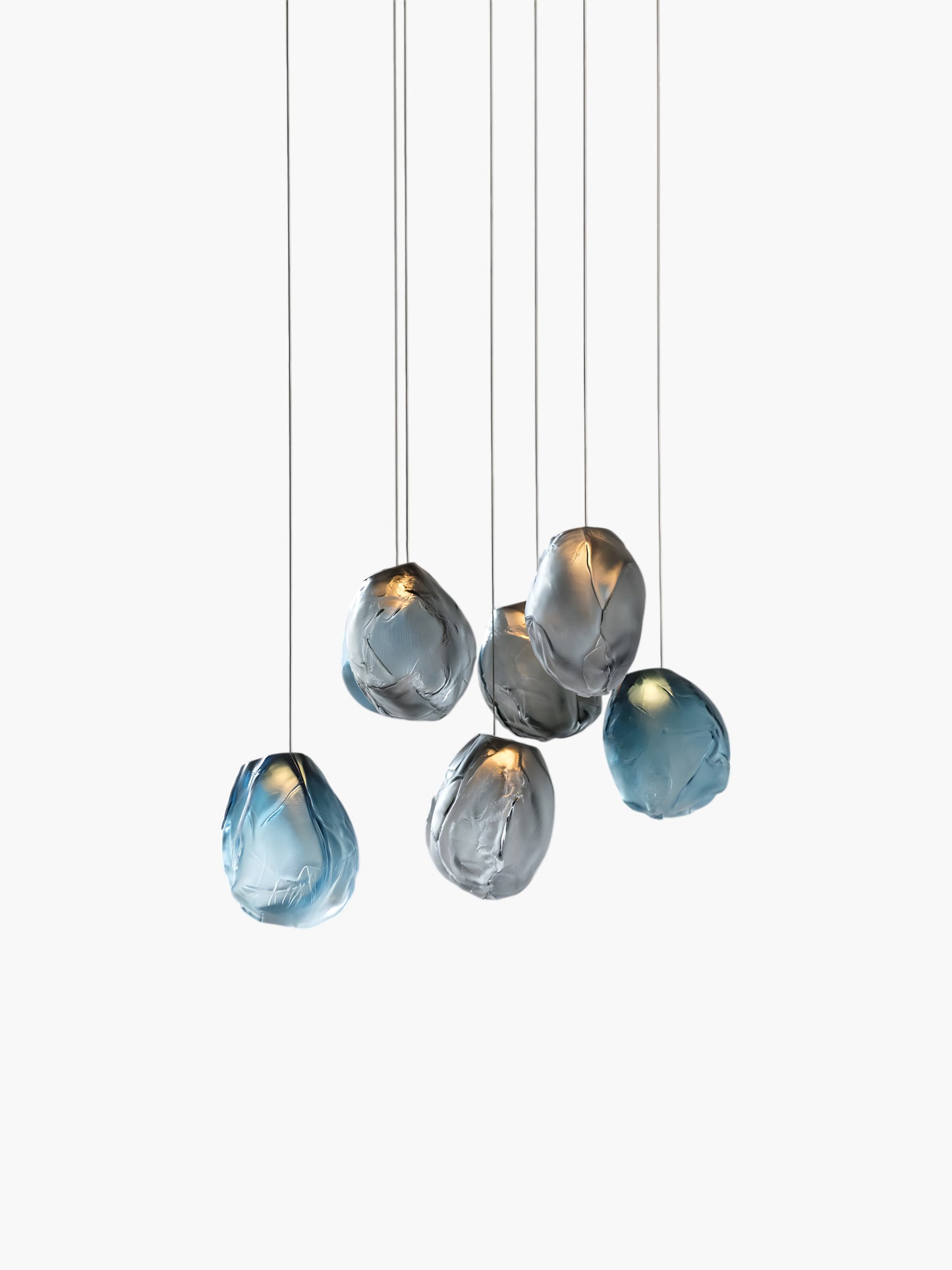 Liquid Eclectic Crystal Stone Pendant Light