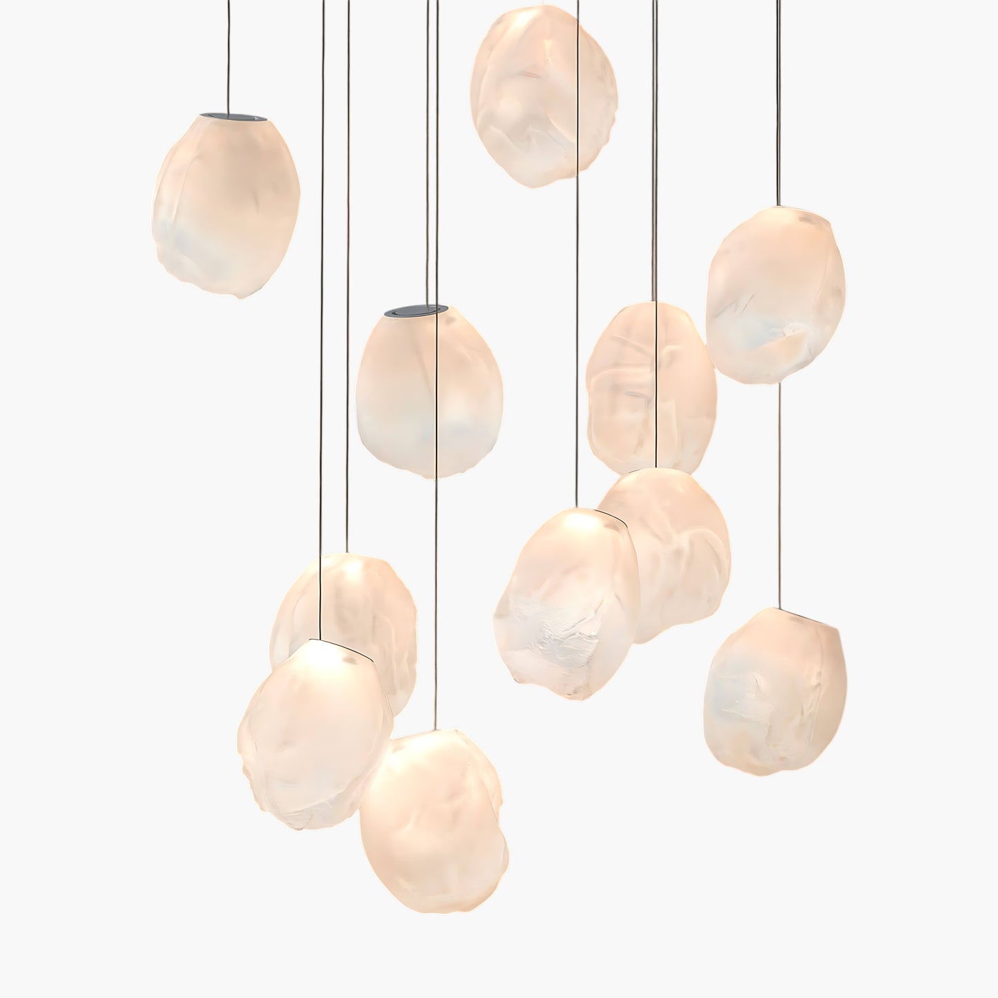 Liquid Eclectic Crystal Stone Pendant Light