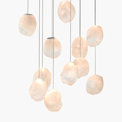 Liquid Eclectic Crystal Stone Pendant Light