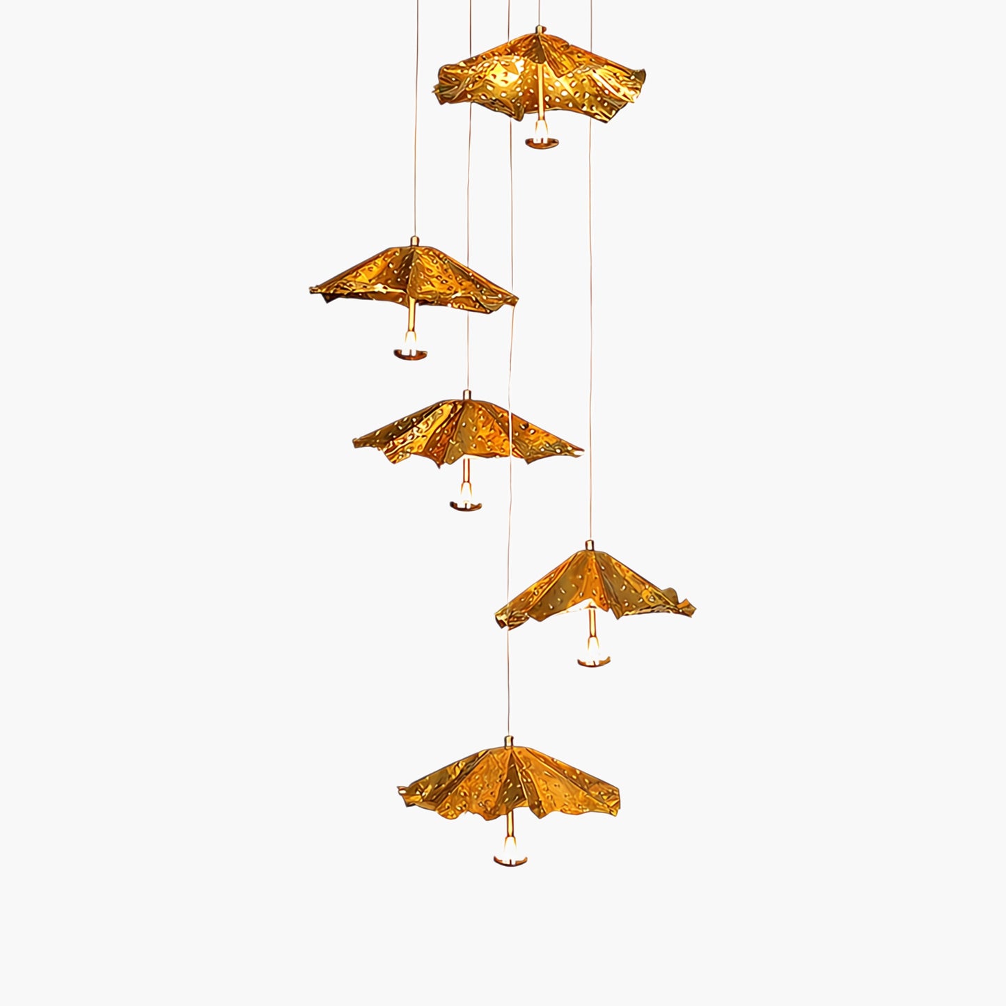 Livra Leaf Contemporary Metal Chandelier