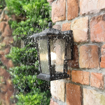 Lodge Birdcage Outdoor Vintage Crystal Wall Lamp