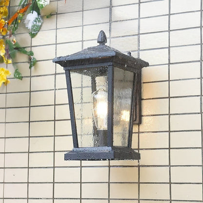 Lodge Birdcage Outdoor Vintage Crystal Wall Lamp