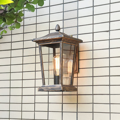 Lodge Birdcage Outdoor Vintage Crystal Wall Lamp