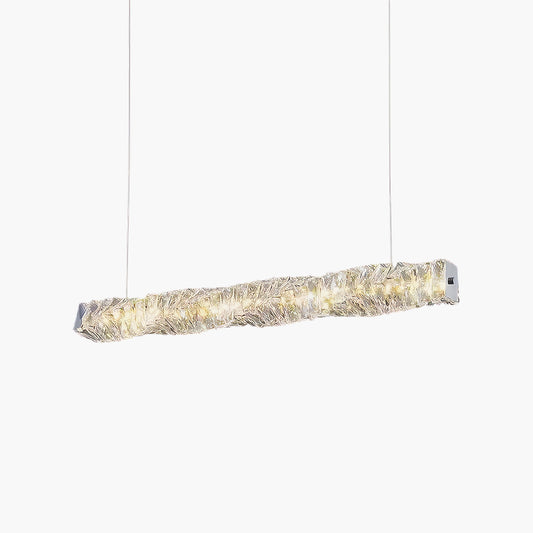 Long Crystal Classic Steel Pendant Lamp