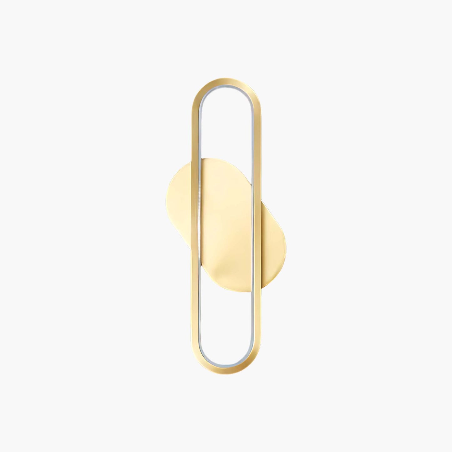 Long Ova Modern Brass Wall Lamp