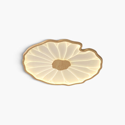 Lotus Leaf Acrylic Rustic Metal Ceiling Lamp