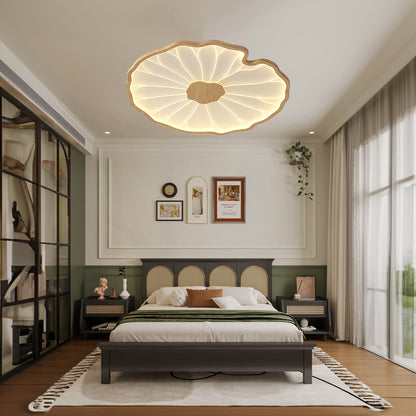 Lotus Leaf Acrylic Rustic Metal Ceiling Lamp