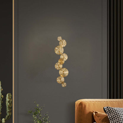 Lotus Leaf Modern Brass Wall Sconce