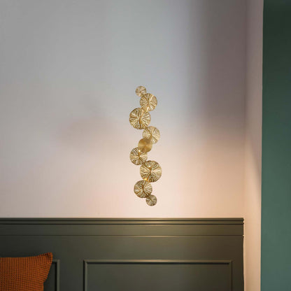 Lotus Leaf Modern Brass Wall Sconce