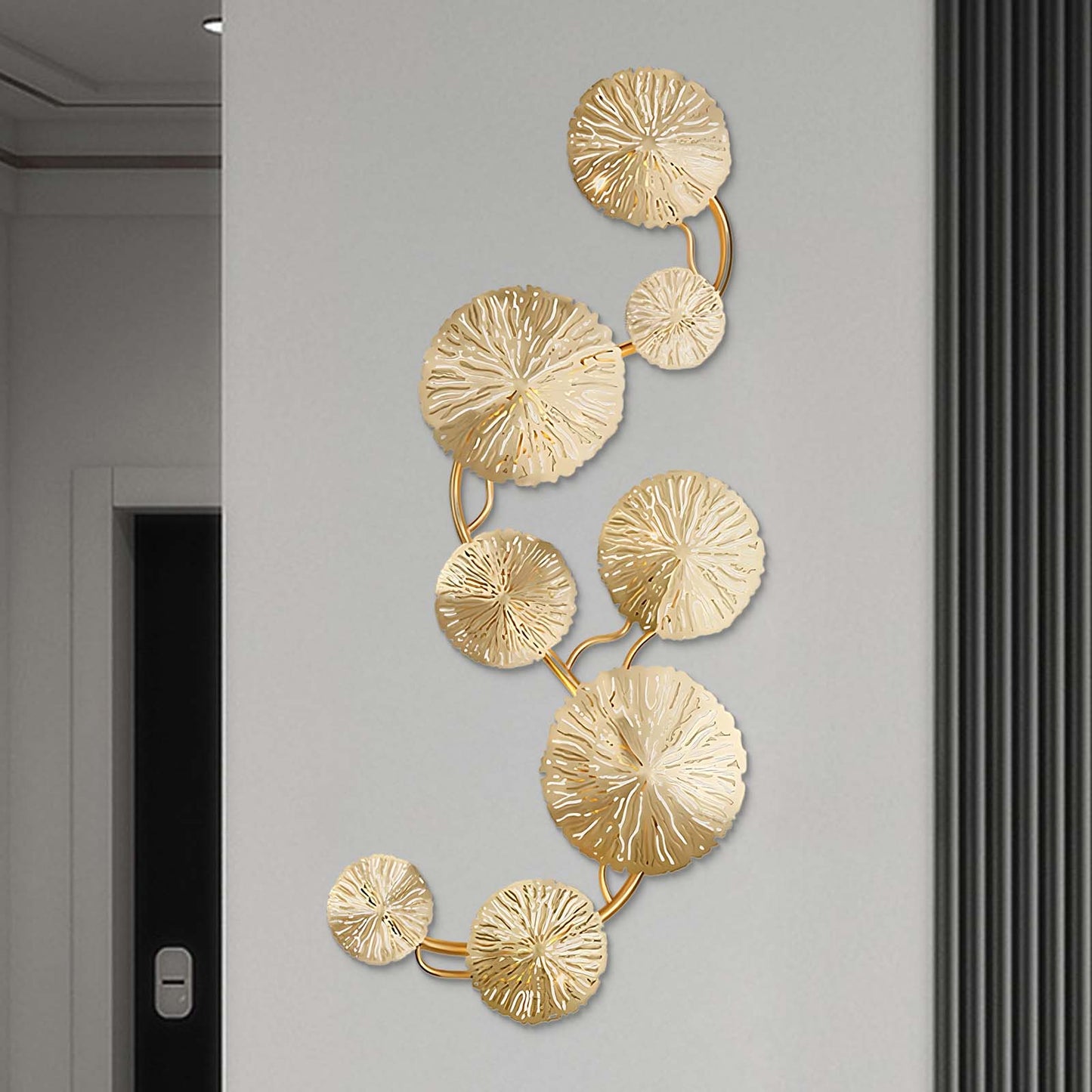 Lotus Leaf Modern Brass Wall Sconce